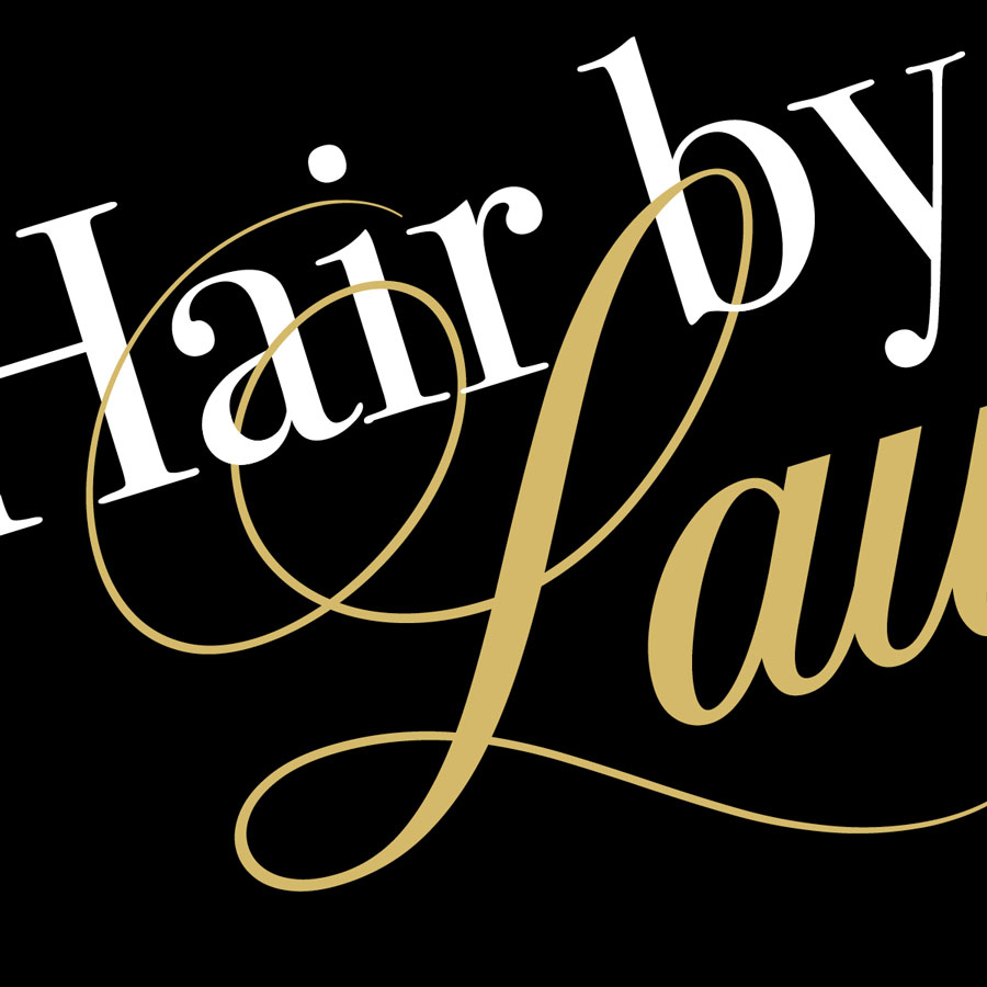 Hairdresser logo typography